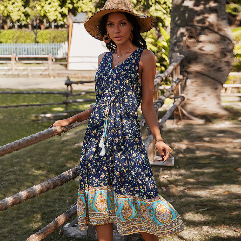 Casual Holiday Style Spring Summer New Dress
