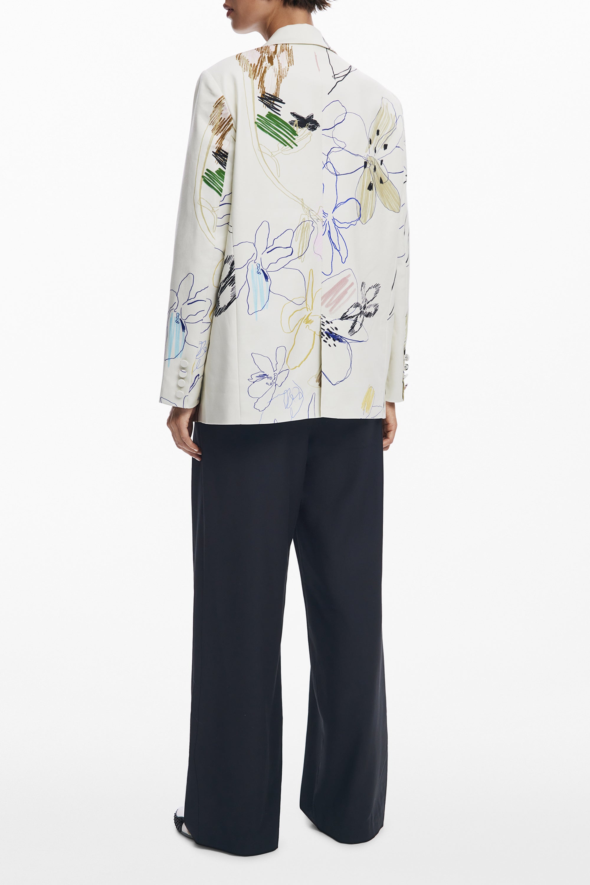 DESIGUAL CLASSIC WOMEN'S WHITE JACKET